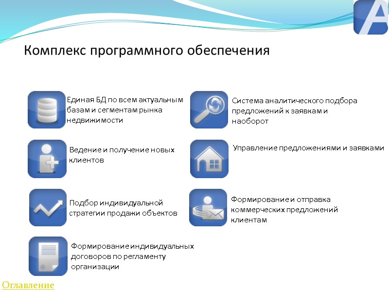 Комплекс программного обеспечения Единая БД по всем актуальным базам и сегментам рынка недвижимости Система